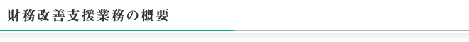 財務改善支援業務の概要